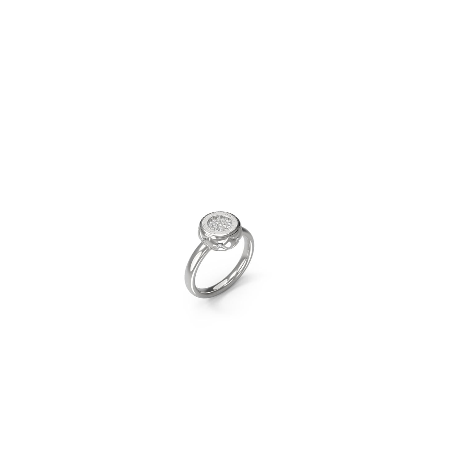 Anillo Guess Plateado JUBR04597JWRH52