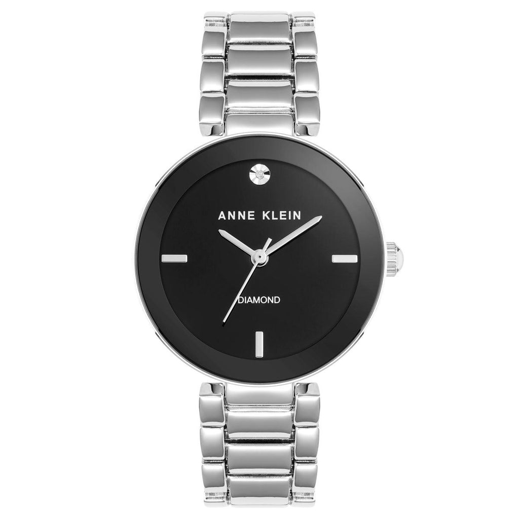 Reloj Análogo Mujer Anne Klein Plat.AK-1363BKSV