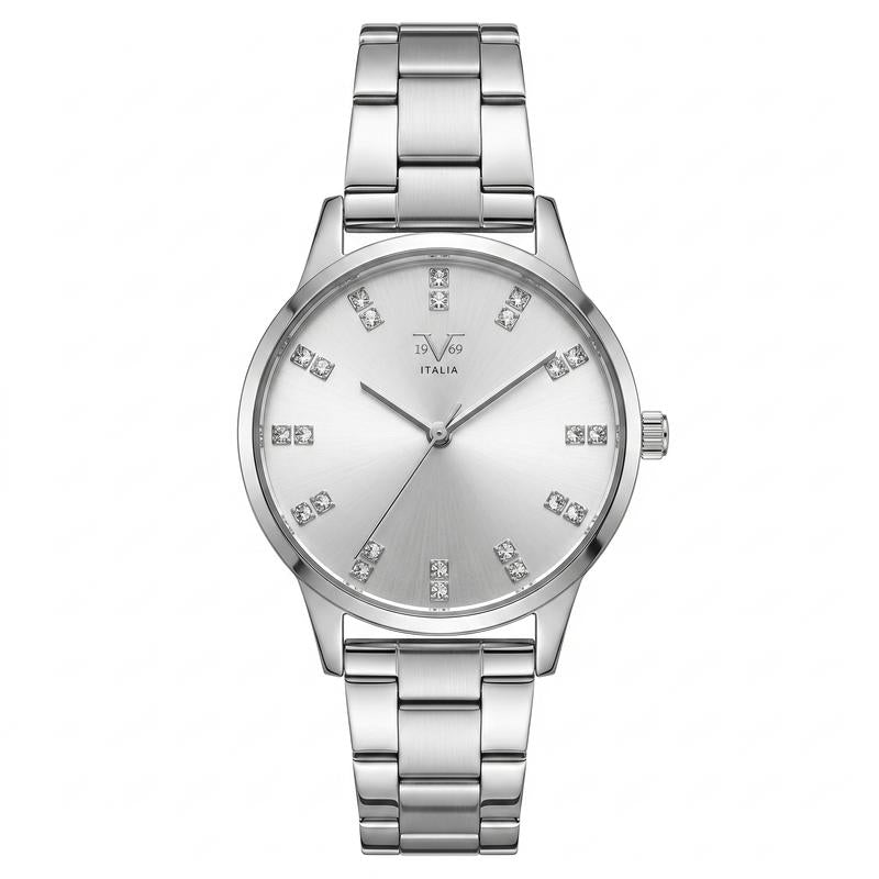 Reloj Análogo Femenino V1969 Plateado V1969-1000-213