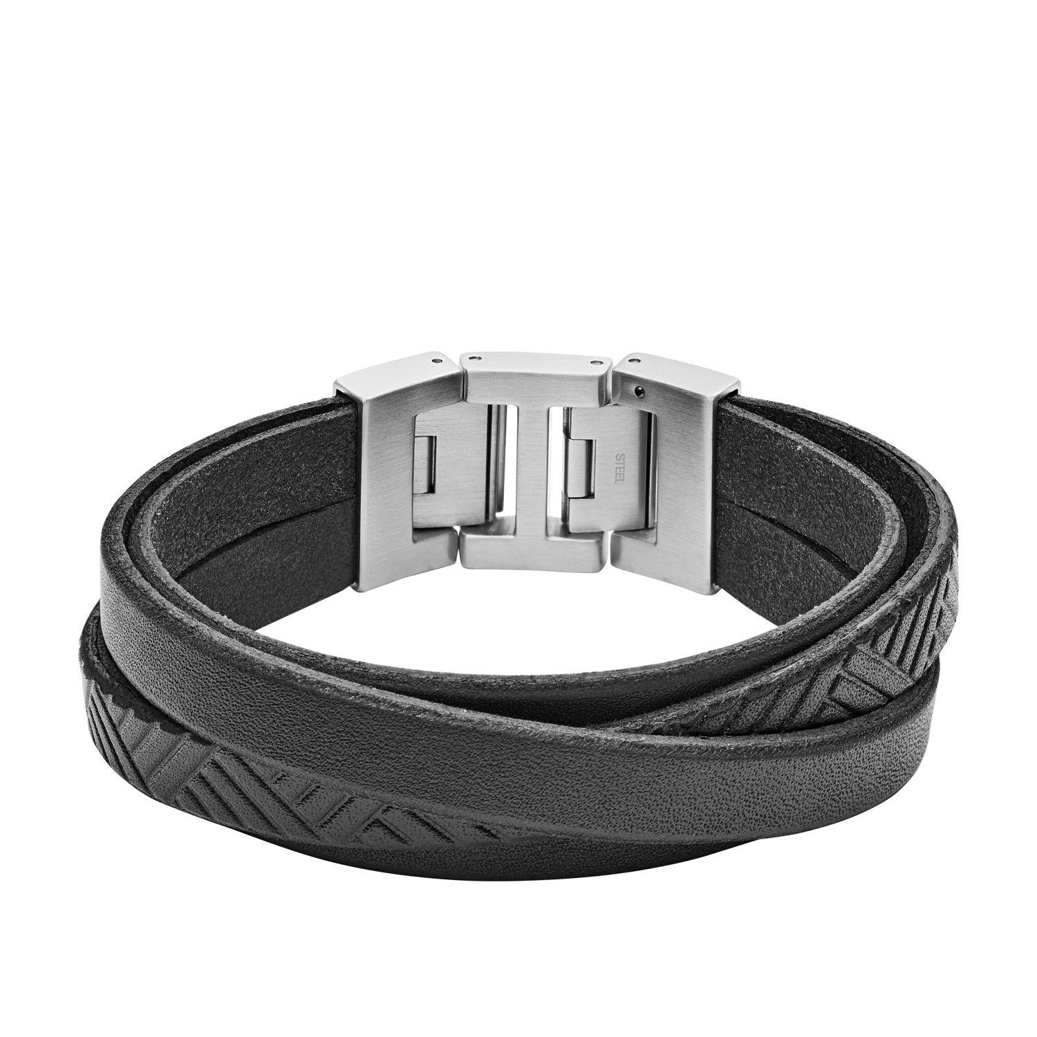 Brazalete Fossil Negro Hombre
