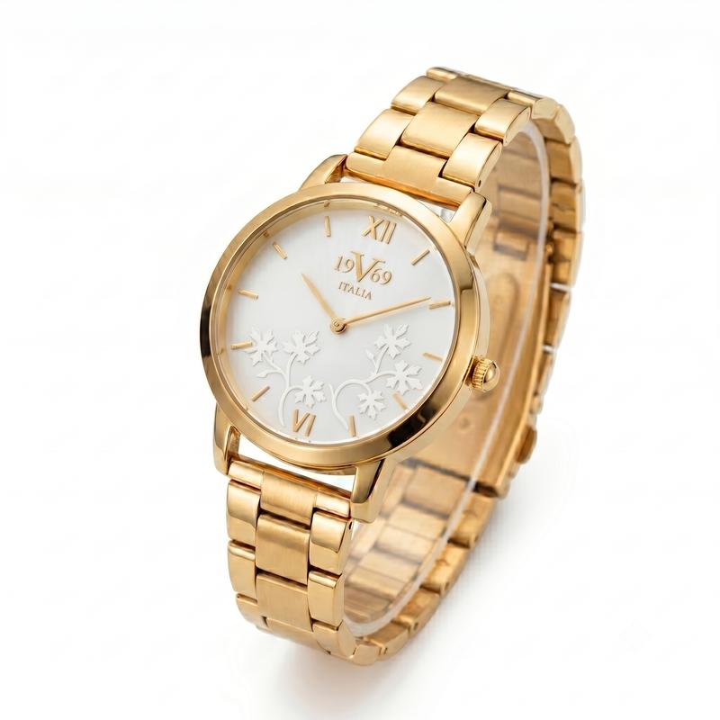 Reloj Análogo Femenino V1969 Oro Rosa V1969-1000-128