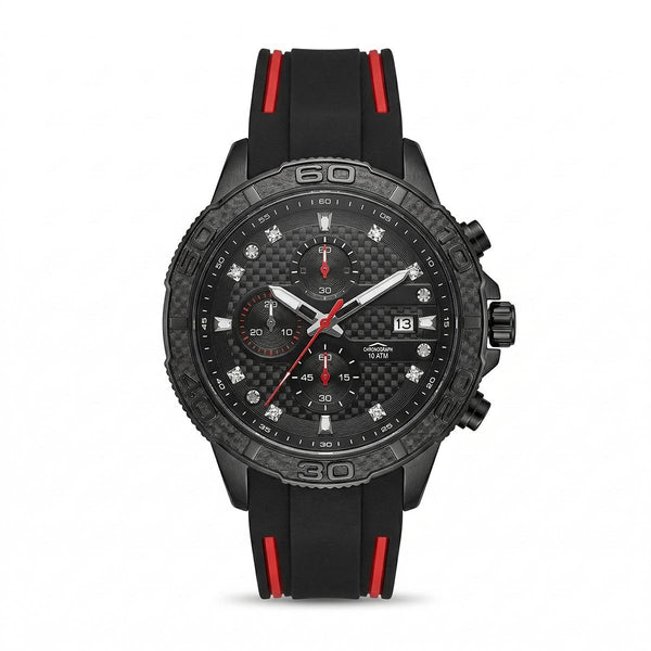Reloj Análogo Hombre Umbro Plus Negro/Rojo UMBP-1500-107