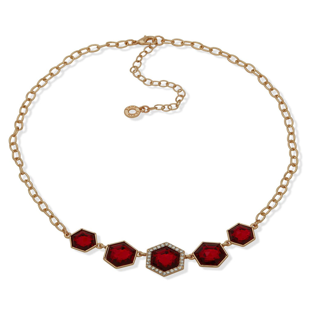 Collar Anne Klein Rojo Mujer