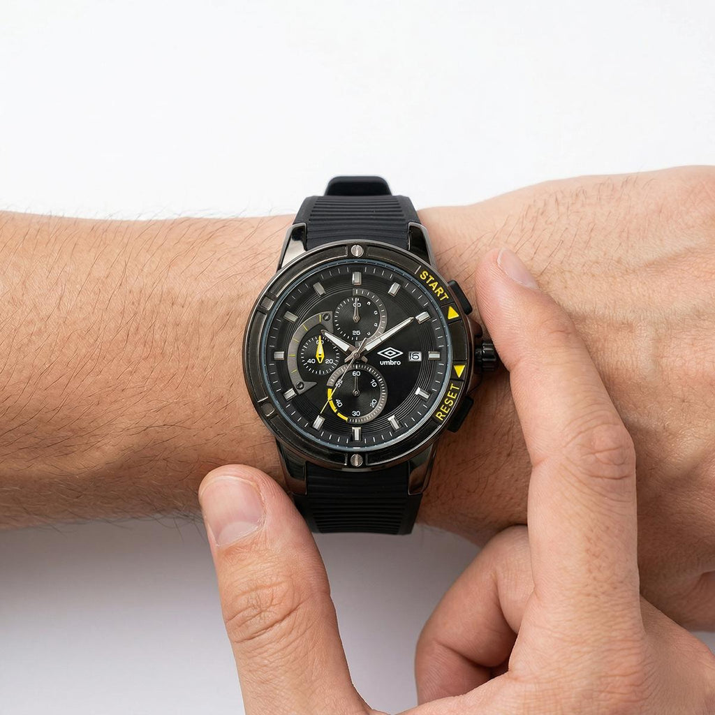 Reloj Análogo Hombre Umbro Plus Negro UMBP-1500-86