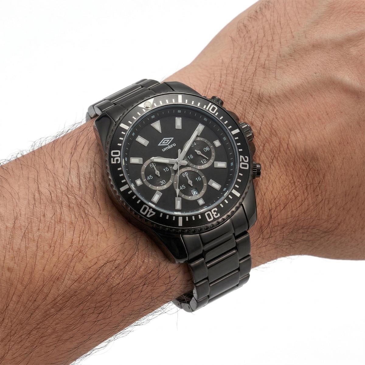 Reloj Análogo Hombre Umbro Plus Negro UMBP-1500-105
