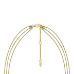 Collar Doble Fossil Dorado Mujer
