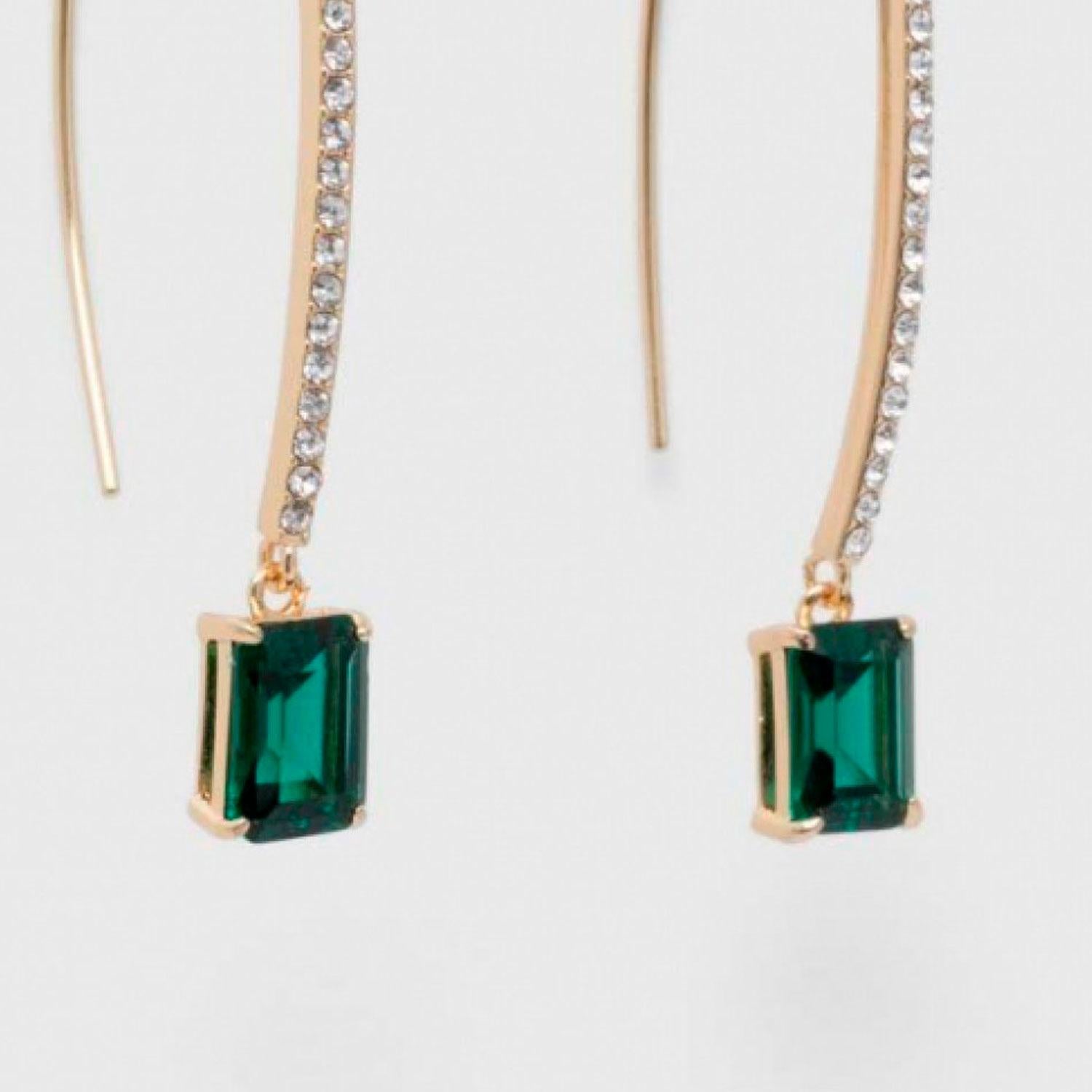 Aros Colgantes Ralph Lauren Verde Mujer 14G00659