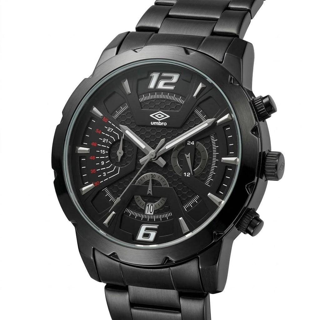 Reloj Análogo Hombre Umbro Plus Negro UMBP-1500-81