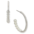 Aros Anne Klein Plateados 01G01131