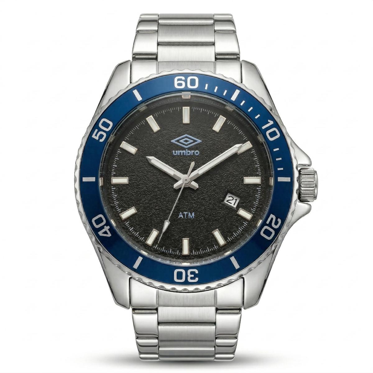 Reloj Análogo Hombre Umbro Plus Plateado UMBP-1500-141