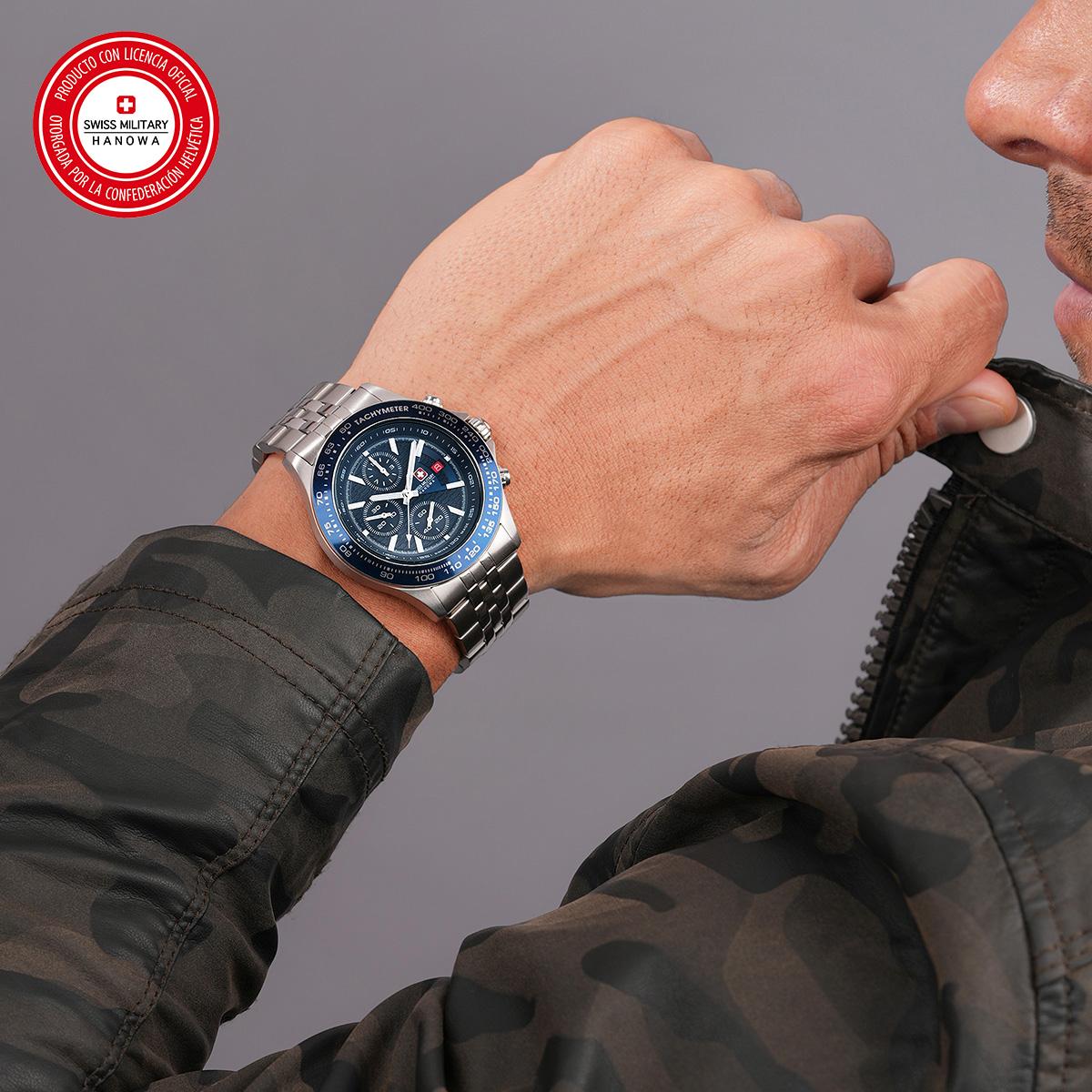 Reloj  Hombre Swiss Military Hanowa Plateado SMWGI0003403