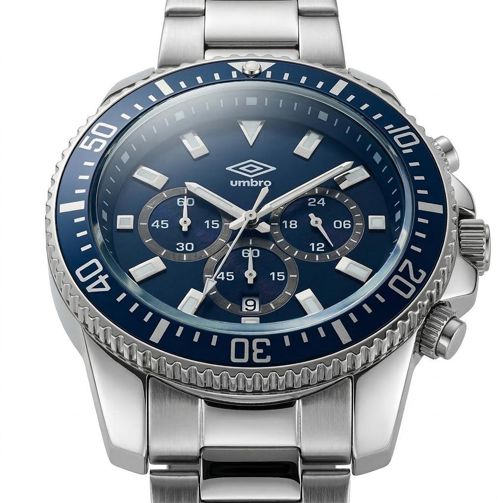 Reloj Análogo Hombre Umbro Plus Plateado UMBP-1500-103