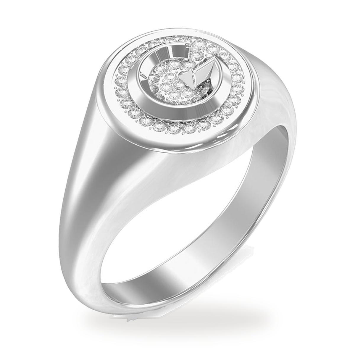 Anillo Mujer Guess Plateado Jubr05449Jwrh54