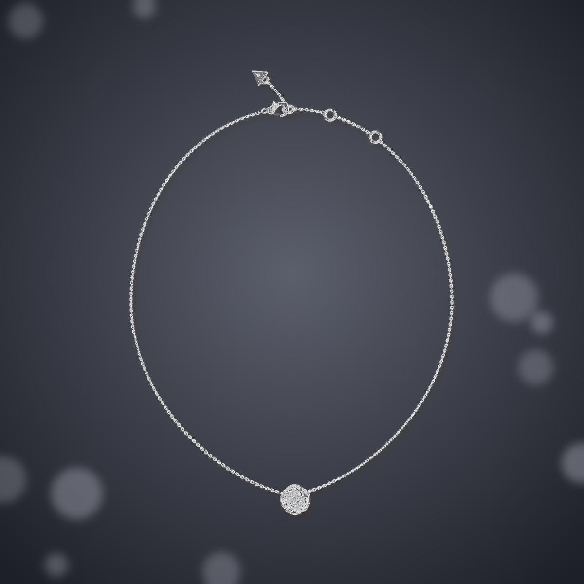Collar Morning Grace Mujer Guess Plateado
