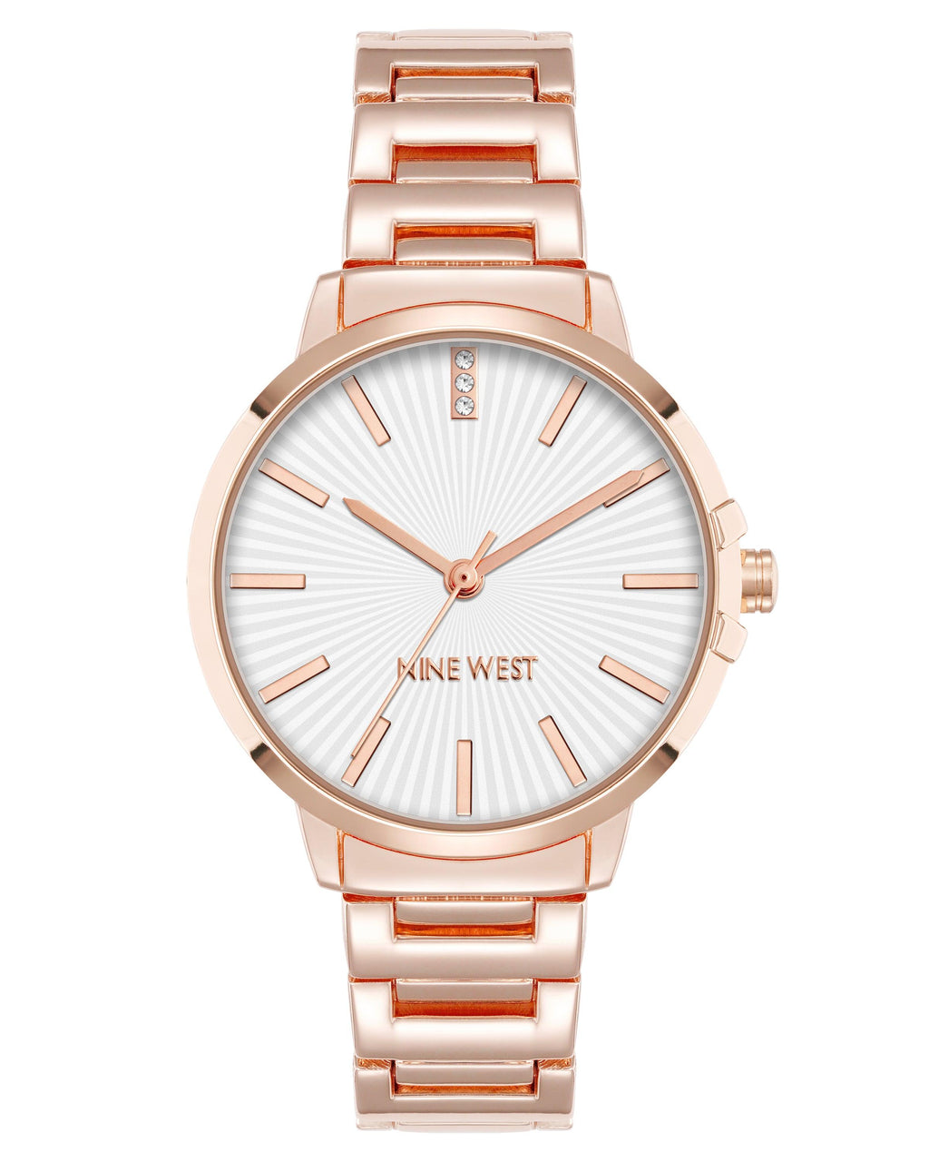 Reloj Análogo Mujer Nine West Oro Rosa NW-3334SVRG