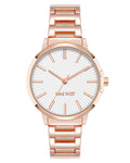 Reloj Análogo Mujer Nine West Oro Rosa NW-3334SVRG