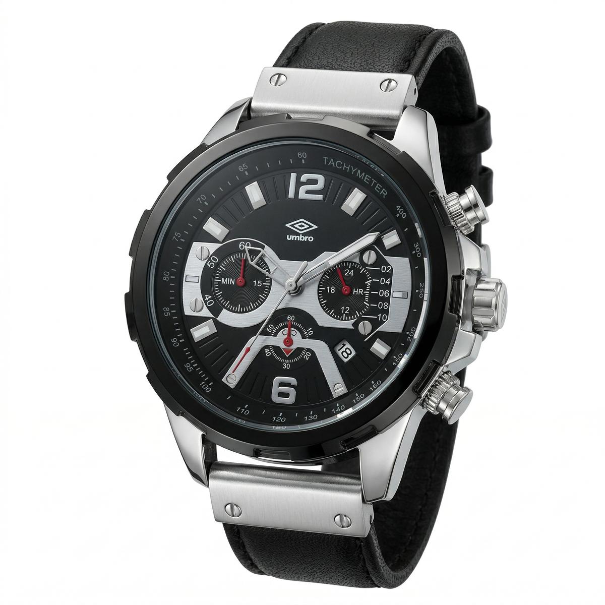 Reloj Análogo Hombre Umbro Plus Negro UMBP-1500-191