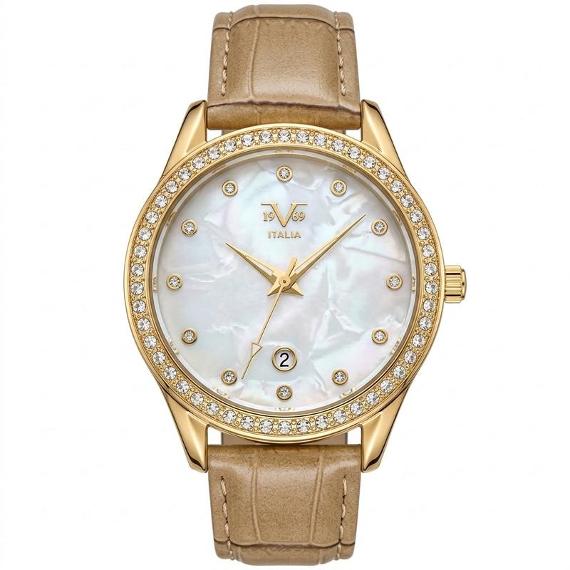 Reloj Análogo Femenino V1969 Verde V1969-1000-146