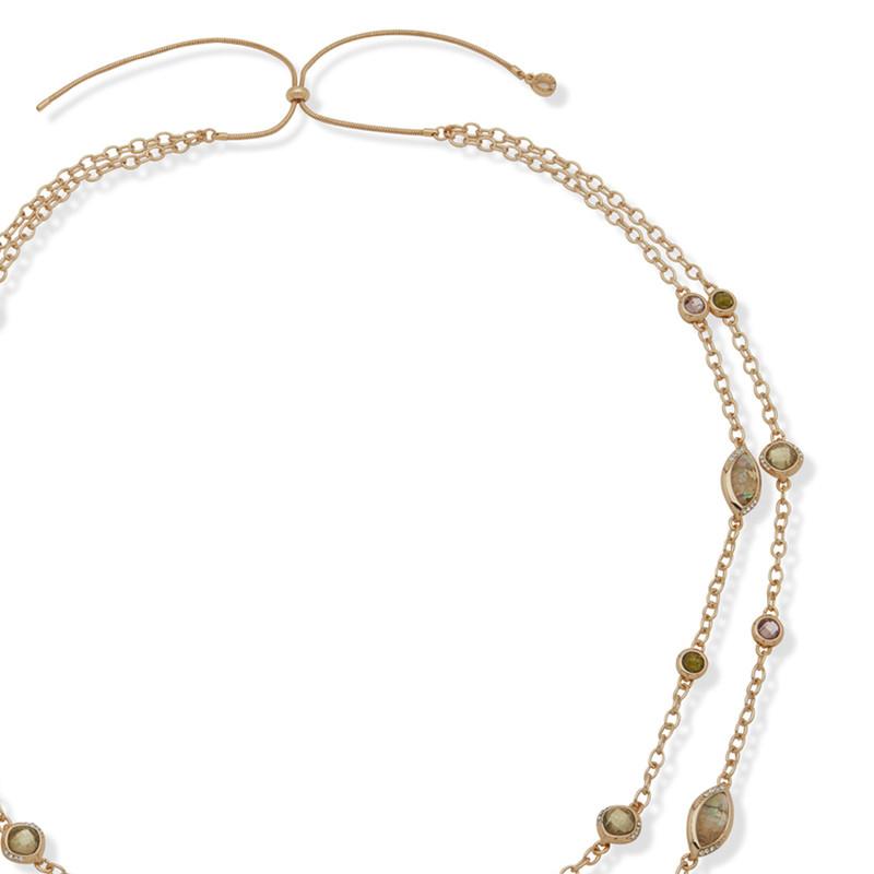 Collar Doble Mujer Anne Klein December Dreams Dor.