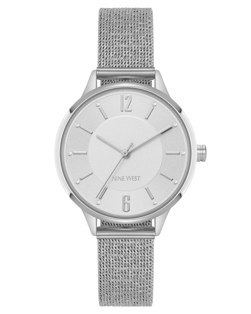 Reloj Análogo Mujer Nine West Plateado NW-3305SVSV