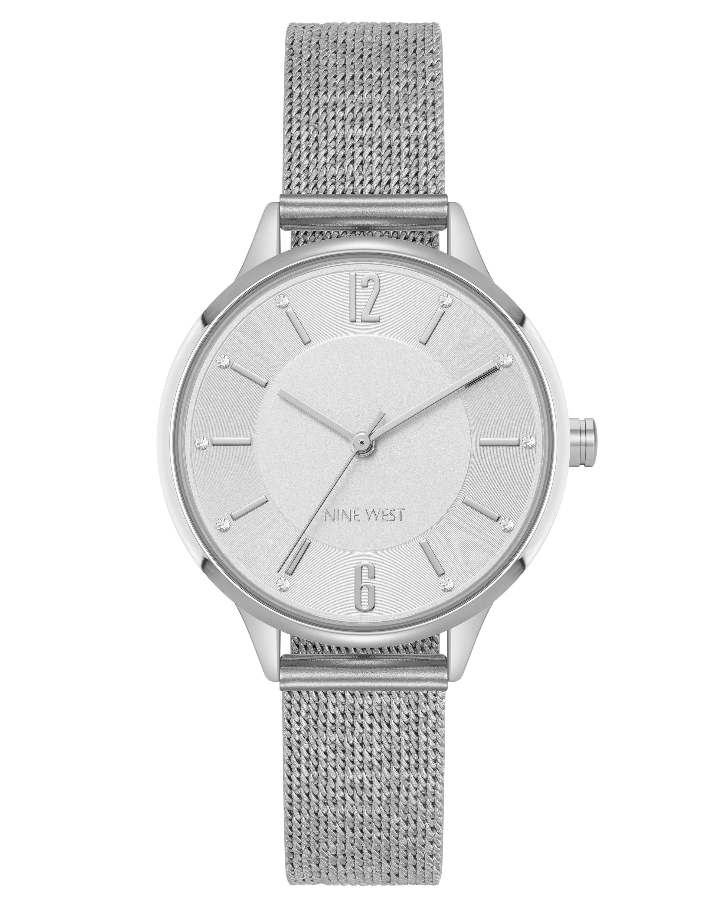 Reloj Análogo Mujer Nine West Plateado NW-3305SVSV