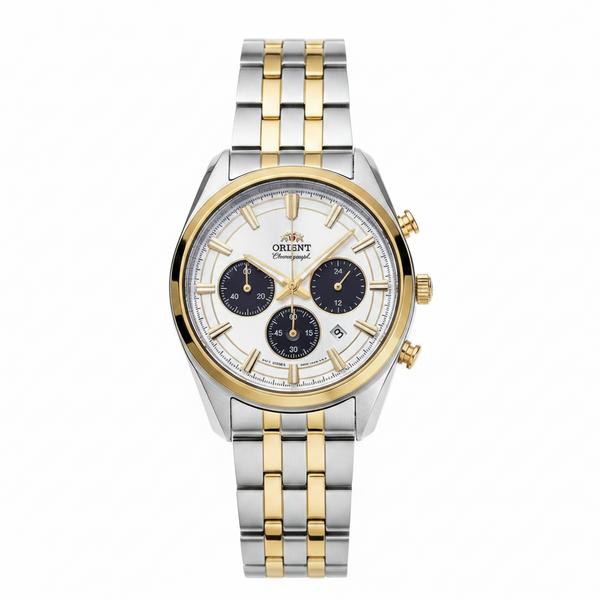 Reloj  Cronógrafo  Hombre Orient Plateado RA-TX0302S