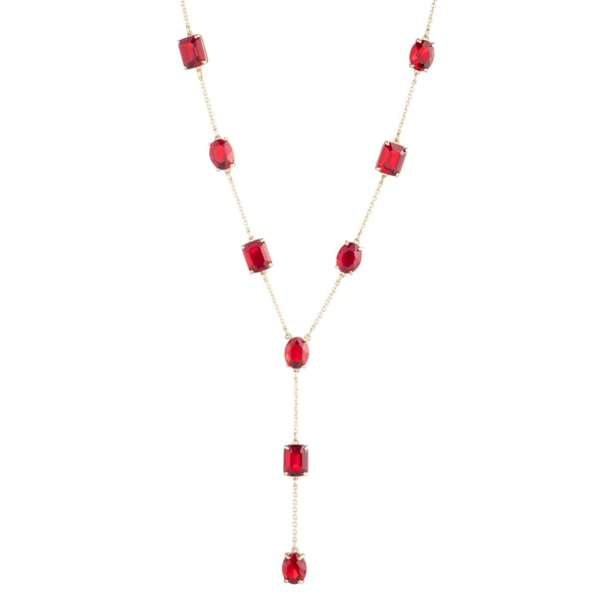 Collar Lauren Ralph Lauren Dorado Rojo 14N00544